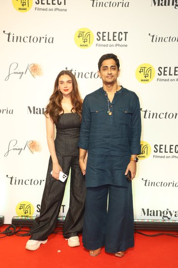 MAMI event 2025, Bollywood celebrities at MAMI, Raveena Tandon MAMI look, Disha Patani orange saree, Sonakshi Sinha Zaheer Iqbal couple, Javed Akhtar Shabana Azmi MAMI, celebrity fashion MAMI event, Mumbai film events 2025, A.R. Rahman MAMI event, MAMI red carpet photos, मामी इवेंट