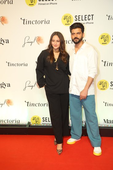MAMI event 2025, Bollywood celebrities at MAMI, Raveena Tandon MAMI look, Disha Patani orange saree, Sonakshi Sinha Zaheer Iqbal couple, Javed Akhtar Shabana Azmi MAMI, celebrity fashion MAMI event, Mumbai film events 2025, A.R. Rahman MAMI event, MAMI red carpet photos, मामी इवेंट