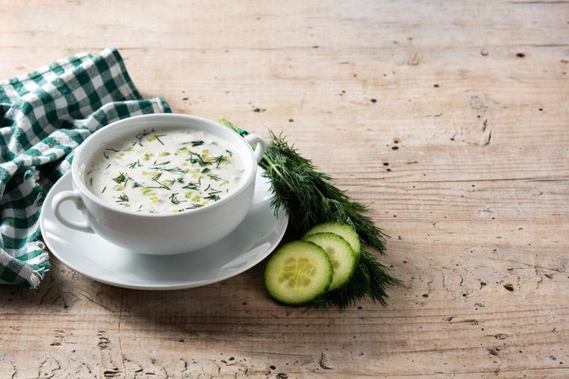 Yogurt-based summer soup