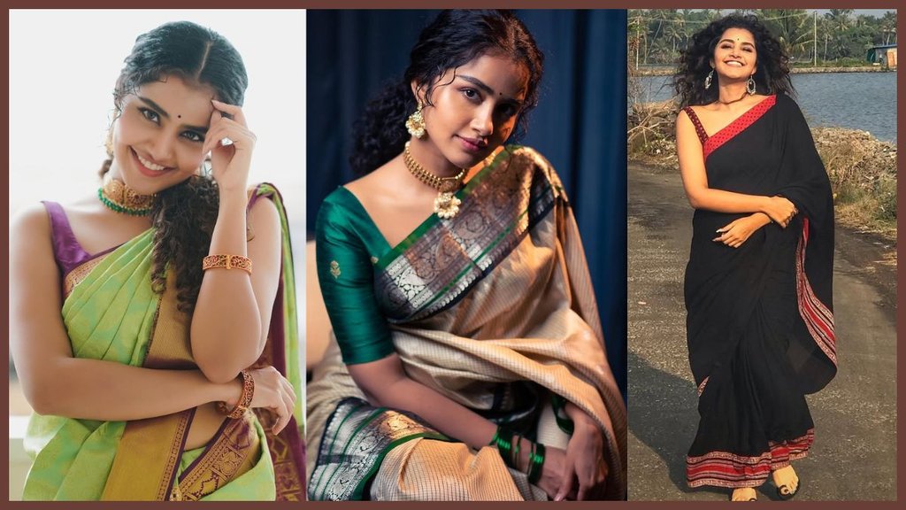 anupama parameswarans । anupama parameswarans saree । anupama parameswarans saree collection