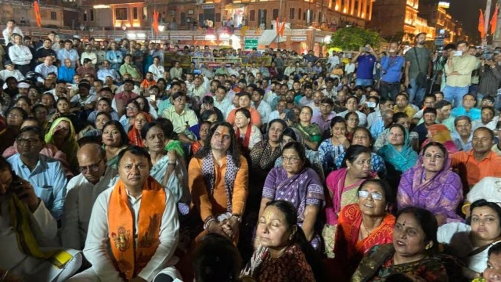 almukund Acharya, Balmukund Acharya arrest, Balmukund Acharya protest outside jaipur mosque