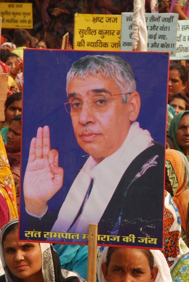 Thousands of followers of preacher Sant Rampal