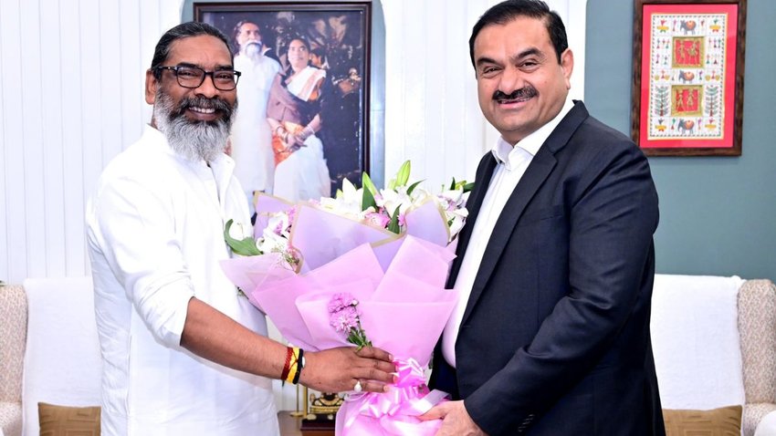 gautam adani | hemant soren | ranchi |
