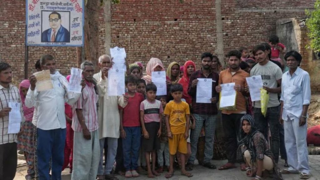 hapur eviction notice, PMAY, PMAY houses, Hapur eviction notice to Dalits