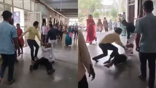madhya pradesh | doctor beats old person | viral video |