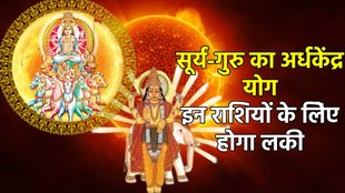 surya gochar 2025, guru gochar 2025, jupiter gochar 2025, surya guru yuti 2025, sun jupiter Ardhakedra yog, Ardhakedra yog, Ardhakedra Drashti, Ardhakedra yog in kundli, Ardhakedra kaise bnta hai, Ardhakedra kya hai, सूर्य गोचर 2025, गुरु गोचर 2025, अर्घ्य केंद्र योग 2025, Religion news, Religion news in hindi, astro news, astrology