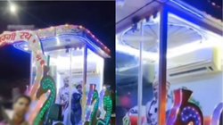 गर्मी नहीं लगे इसलिए एसी वाले बग्गी में बैठ गए दूल्हे राजा, Viral Video देख यूजर्स करने लगे खिंचाई, कहा – ऐसी गाड़ी में तो…