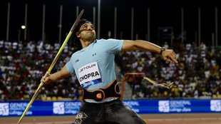 Neeraj Chopra, 90-meter javelin throw, Doha Diamond League