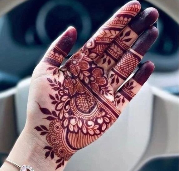 Arabic mehndi for engagement