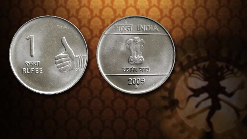 Asamyukta hasta mudras coins