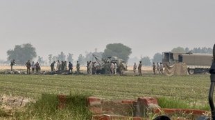 Bathinda plane crash, Haryana farm labourer, 5-year-old son cremation