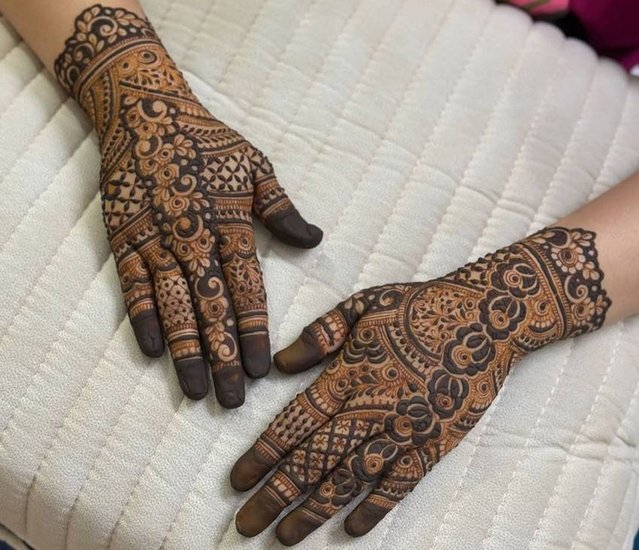 Bride mehandi design