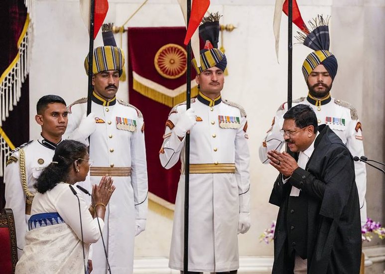 CJI BR Gavai Mother