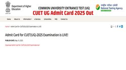 CUET UG Admit Card 2025 Out: एनटीए ने जारी किया सीयूईटी यूजी एडमिट कार्ड, यहां Direct Link से करें डाउनलोड