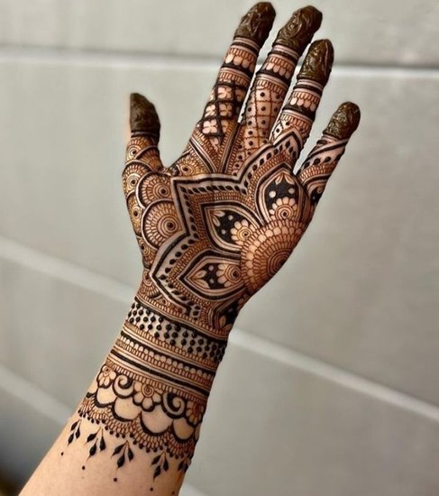Easy mehndi patterns for married women