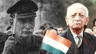 Field Marshals Sam Manekshaw and Kodandera M Cariappa