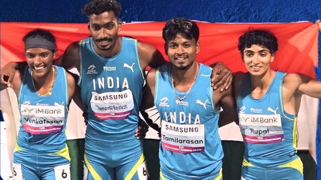 Asian Athletics Championships, India In Asian Athletics Championships, India Win Gold In Mixed Relay