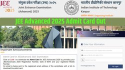 JEE Advanced 2025 Admit Card OUT: जारी हो गया जेईई एडवांस्ड एडमिट कार्ड, यहां Direct Link से करें डाउनलोड