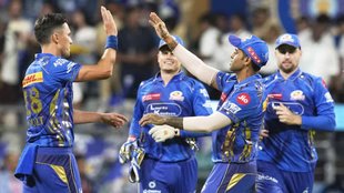 Arjun Tendulkar, Suryakumar Yadav, Rohit Sharma, Hardik Pandya