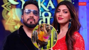 Mika Singh, Mika Singh takes a dig on Khesari lal Akanksha Puri