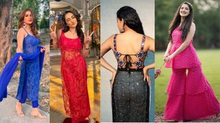 Net suit design 2025 | stylish suit design with net fabric | suit stitching design ideas