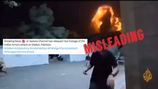 Misleading claim about old video