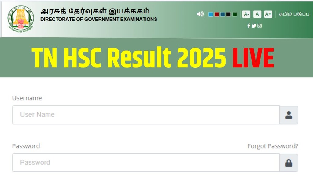 Tamil Nadu 12th Result 2025, TN HSE +2 exam 2025