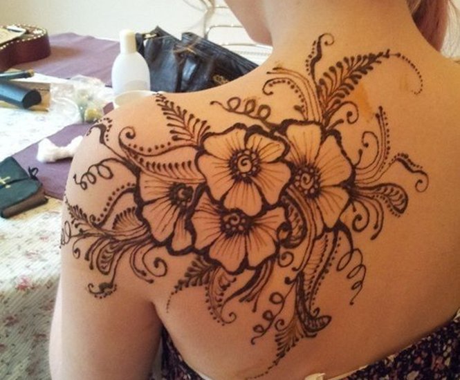 Tattoo Inspired Mehendi Designs