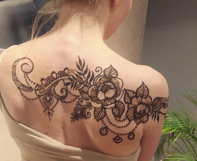 Tattoo Style Mehendi for Weddings