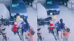 कोटा : घर के बाहर बैठी महिला और चार बच्चों को बेकाबू कार ने रौंदा, 10 फीट तक घसीटा, सभी घायल