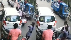 स्कूटी वाली दीदी ने एक साथ दो गाड़ी में मारी टक्कर और फिर जो किया…, Viral Video देख यूजर्स बोले – इसे ड्राइविंग लाइसेंस किसने दिया?