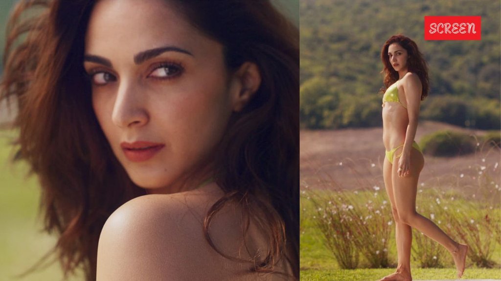War 2 Kiara Advani Bikini Look, Kiara Advani Neon Lime Green Bikini
