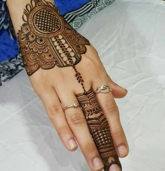 easy mehndi design