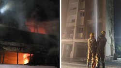Kanpur Fire: कानपुर की 5 मंजिला इमारत में लगी भीषण आग, कई लोग फंसे