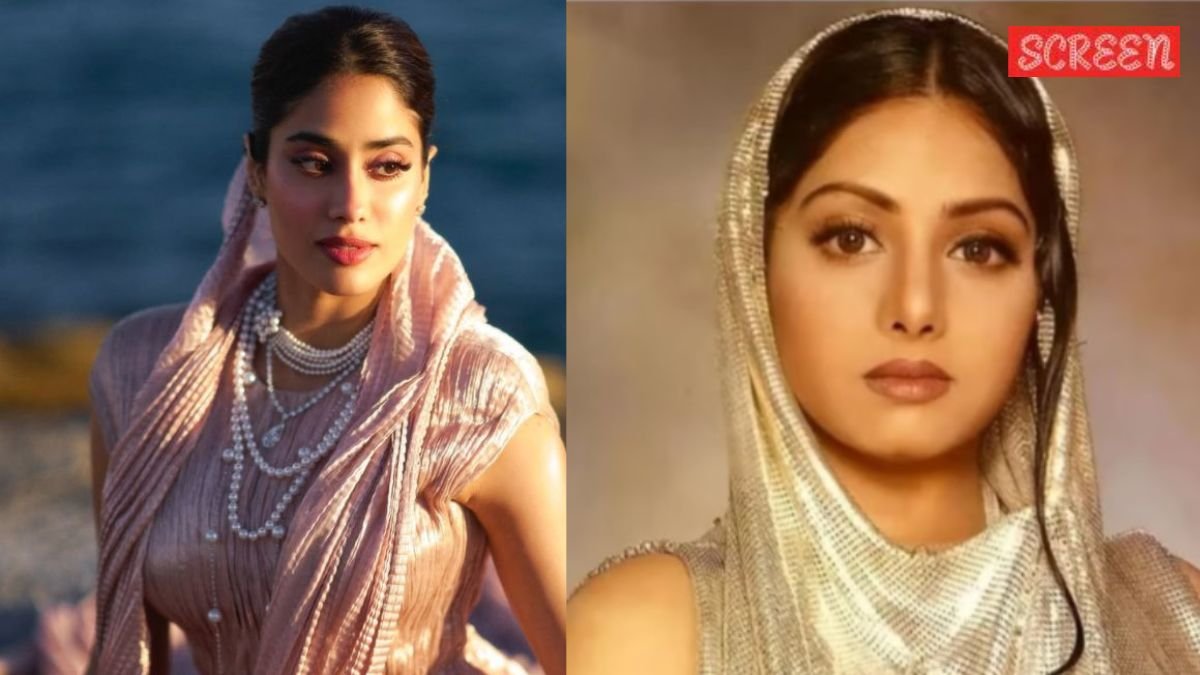 Janhvi at cannes, Sridevi