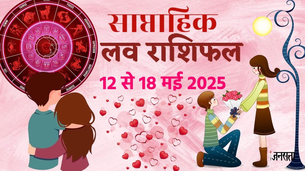 weekly Love horoscope, saptahik rashifal in hindi, weekly Love horoscope 12 to 18 may 2025, weekly horoscope for all zodiac signs, Horoscope 12 to 18 may 2025, Weekly Love Horoscope may 2025, weekly Love horoscope may 2025, saptahik Love rashifal, saptahik rashifal 12 to 18 may 2025, chandra gochar 2025, shukra gochaar, vish yog, kalatamak yog, grahan yog, gajkeasri yog, shukra chandra yuti, dhan laxmi rajyog 2025, makvaya rajyog 2025, shani gochar in meen, Guru gochar in mithu, rahu ketu gochar 2025, साप्ताहिक लव राशिफल 12 से 18 मई 2025