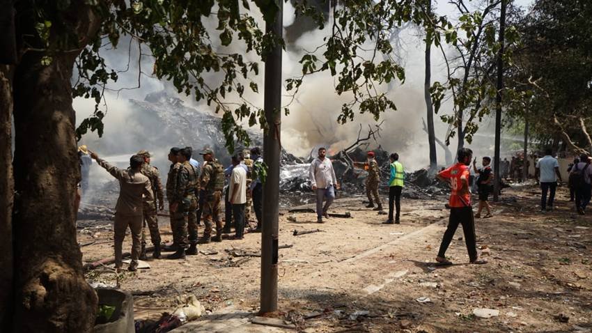 Plane crashed in Ahmedabad