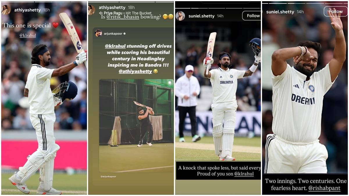 केएल राहुल के शानदार ऑफ ड्राइव देख अर्जुन कपूर ने अथिया शेट्टी से कही यह बात, ससुर सुनील शेट्टी ने लिखा- Proudly Indian