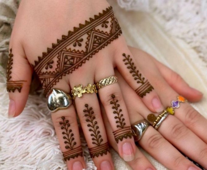 Boho mehndi designs