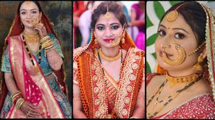Bridal Gold Nath Design, Wedding Nose Ring
