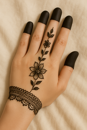 easy simple mehndi desing