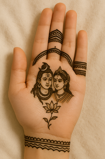ShivParvati Mendi design