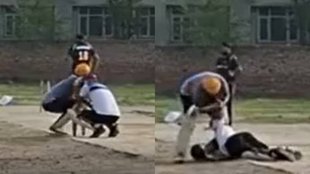Harjeet Singh, Firozpur, Batsman dies on pitch due to heart attack Video, Batsman death Video from Firozpur