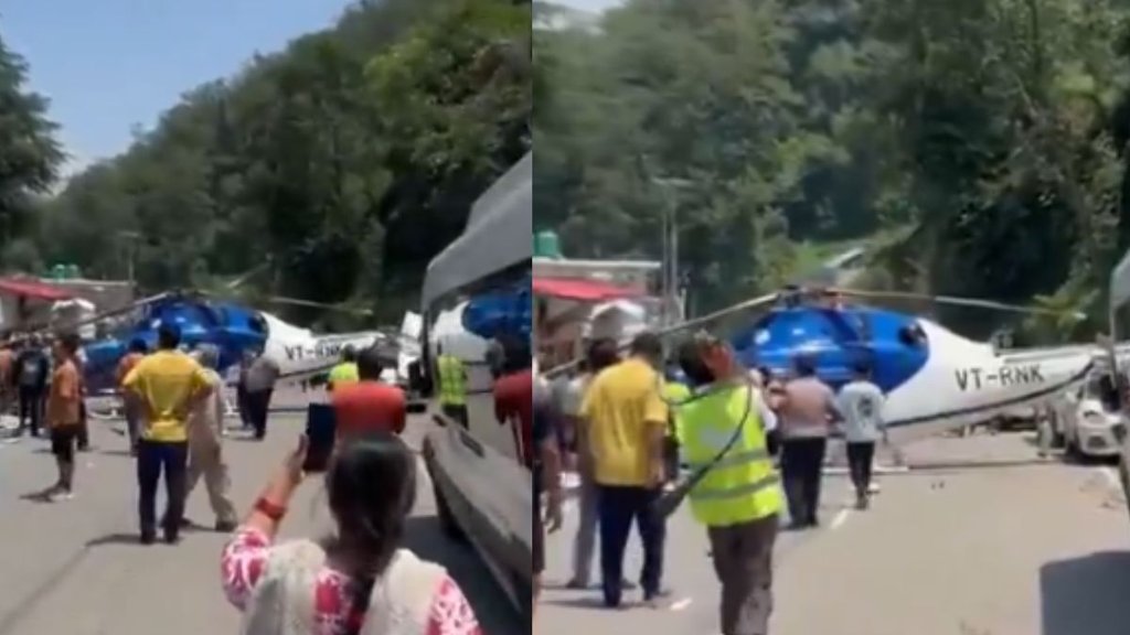 Helicopter Emergency Landing, kedarnath, kedarnath helicopter
