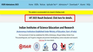 IISER IAT result 2025, IAT, iiseradmission.in