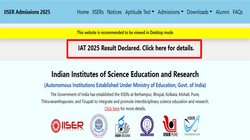 IISER IAT Result 2025: IISER एप्टीट्यूड टेस्ट का रिजल्ट जारी, जानें कब से शुरू हो रही काउंसलिंग प्रक्रिया
