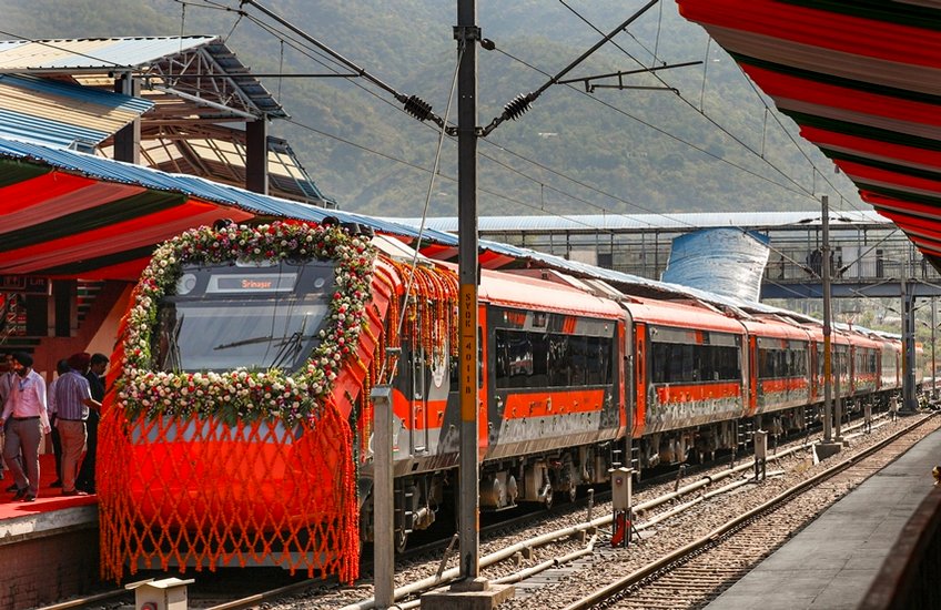 PM Modi flags off Kashmir train