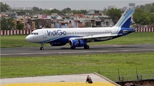 Indigo plane, emergency landing