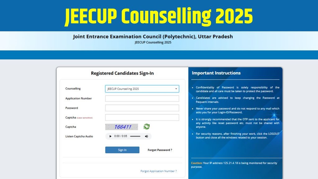 JEECUP Counseling 2025, JEECUP Counseling 2025 Date, JEECUP Counseling 2025 Date and Time, JEECUP Counseling 2025 Round 1 Choice Filling Process