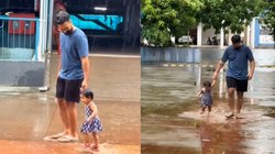 बिटिया का बारिश में भीगने और खेलने का था मन फिर पिता ने जो किया, Viral Video देख यूजर्स बोले – मम्मी ने देखा तो दोनों को…